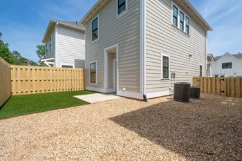 Fenced backyards
